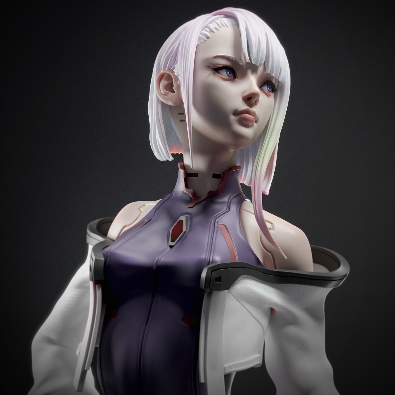 Lucy Cyberpunk Edgerunners STL figure for 3D Print