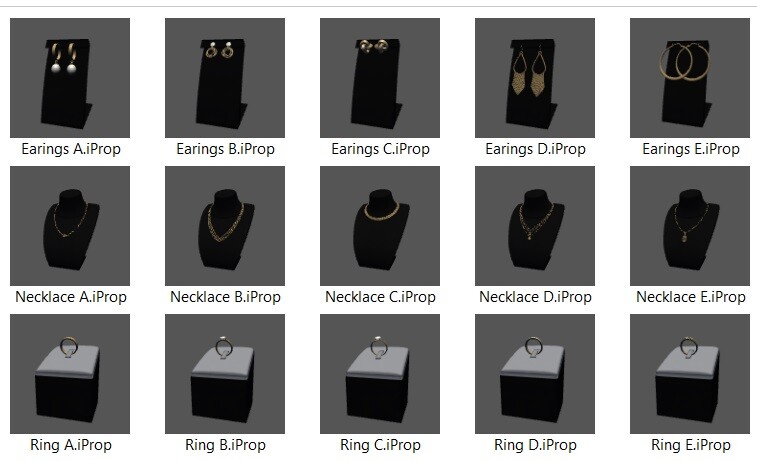 [ reallusion prop ] Grass bracelets, earrings, jewelry