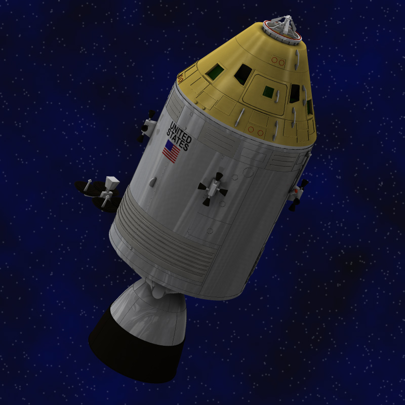 Apollo Spacecraft (for Poser)