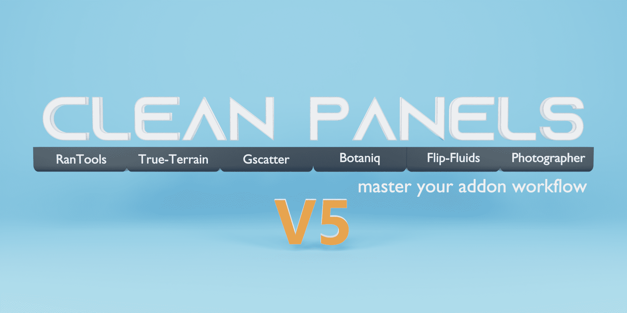 Clean Panels for Blender v5.0.2