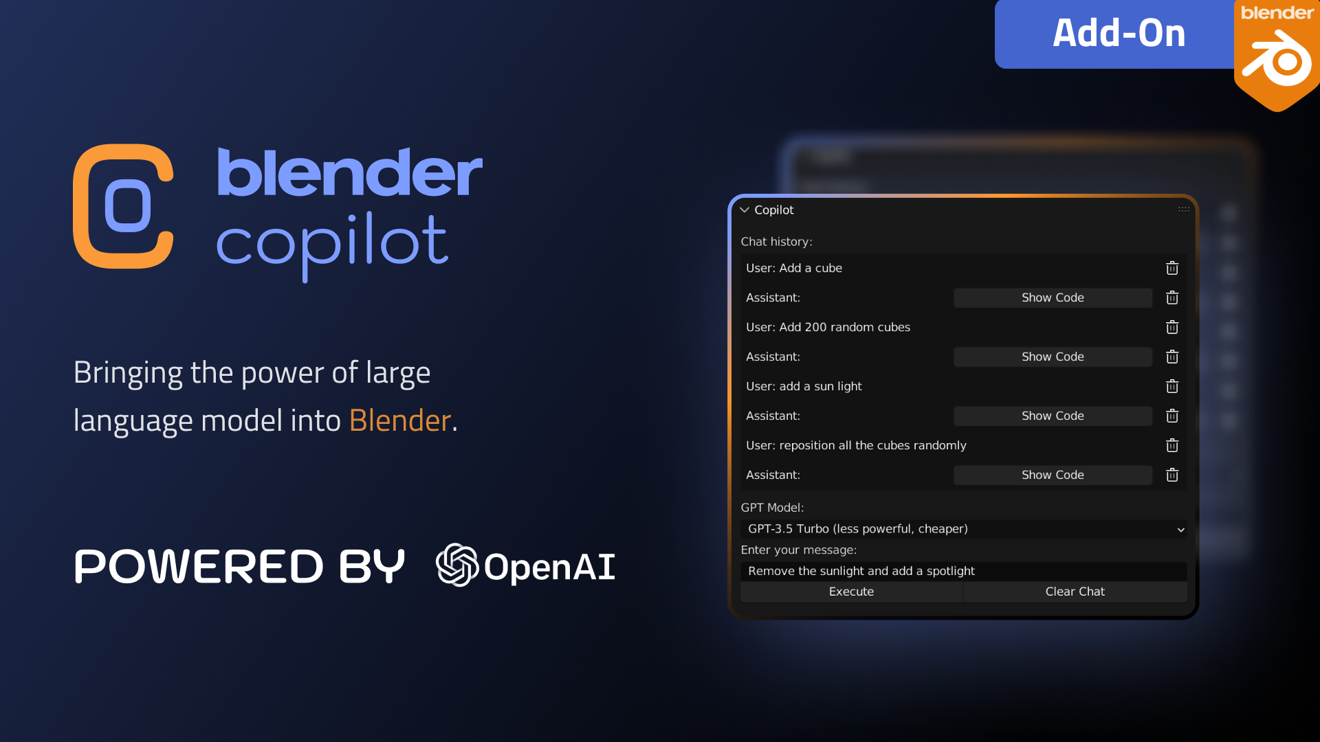 Blender Copilot (Blender Gpt) v1.0.1