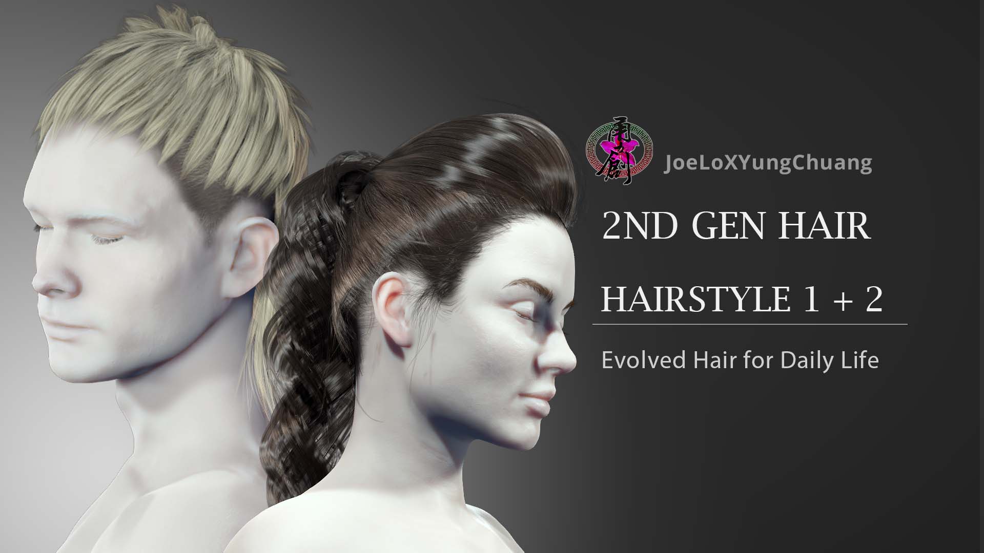 2nd Generation Hair - Hairstyle1&2