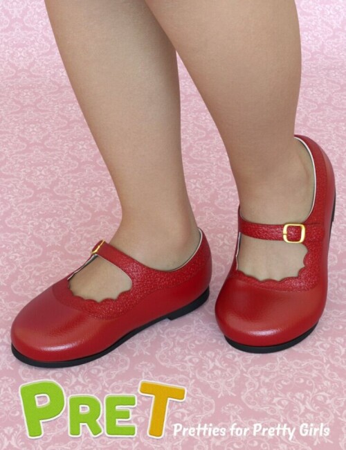 PreT Girls Strap Shoes for Genesis 8 Females6ed41f9c9424b974.md