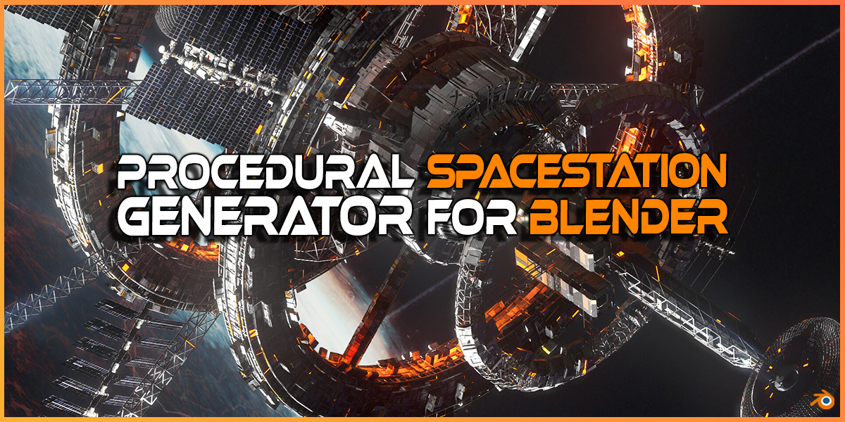 Procedural Sci Fi Space Station Generator For Blender