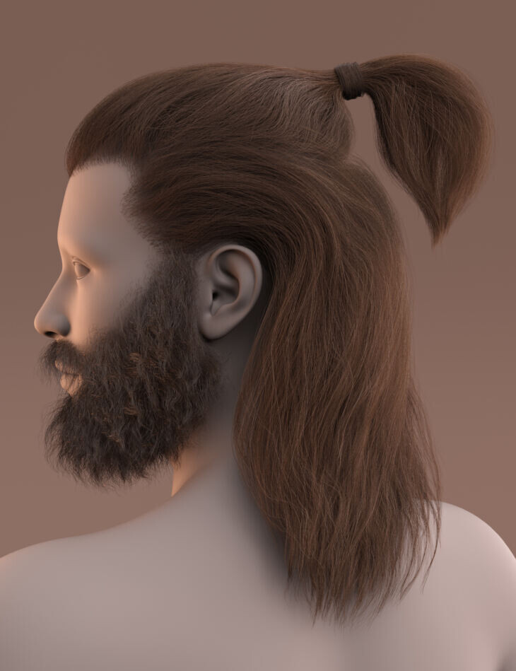 Stone Age Strands Hair and Beard for Genesis 91ca928d6af036b14