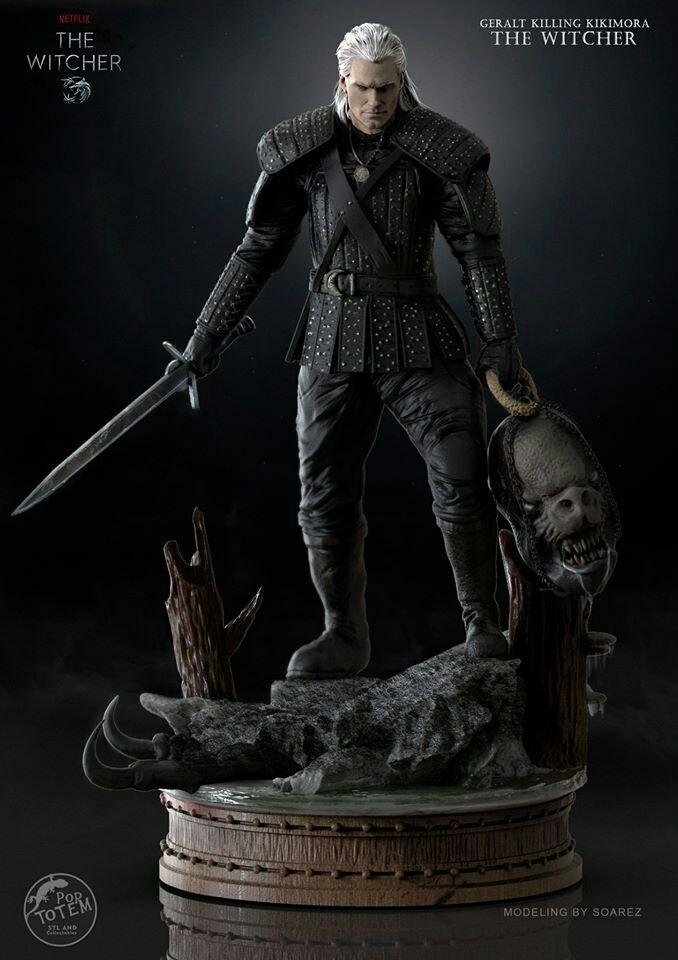 Geralt of Rivia STL Figure for 3D Print