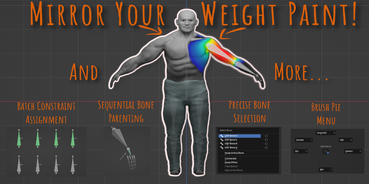 Weight Paint And Bones: A Blender Toolkit v1.1.0